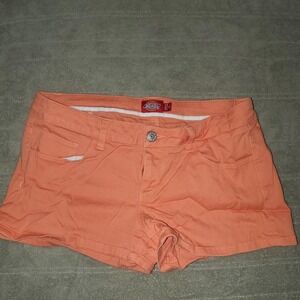 VINTAGE Orange Dickies mini shorts Size 13